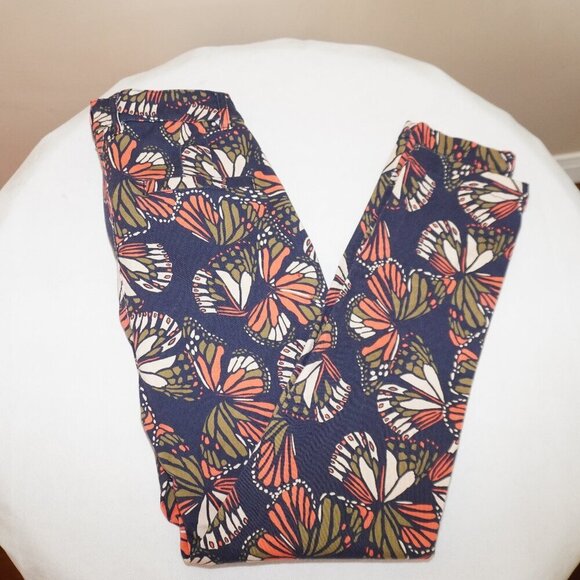Modcloth Lifestyle Stretch Monarch Butterfly Print Crop Pants XS Artistic Floral - Picture 8 of 8